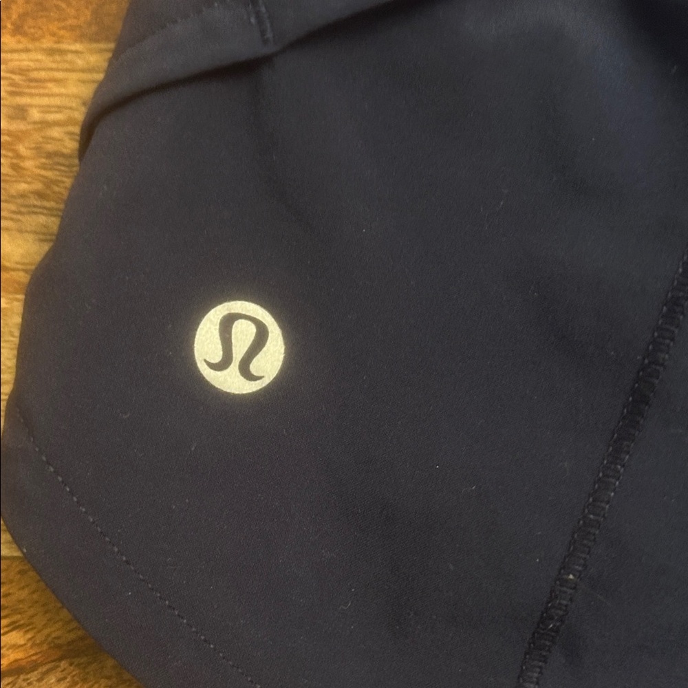 lululemon navy blue Athletic Run Shorts - Picture 3 of 4